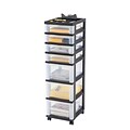 IRIS® 7 Drawer Storage Cart, Black (585640)