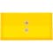 JAM Paper® #10 Plastic Envelopes with Button and String Tie Closure, 5 1/4 x 10, Yellow Poly, 12/pac