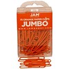 JAM Paper Jumbo Paper Clips, Orange, 75/Pack (42186871)