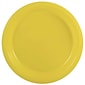 JAM Paper® Round Plastic Disposable Party Plates, Small, 7 Inch, Yellow, 20/Pack (255321940)