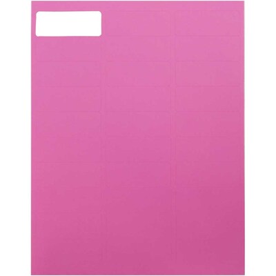 JAM Paper® Mailing Address Labels, 1 x 2 5/8, Ultra Pink, 120/pack (302725795)