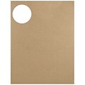 JAM Paper® Round Circle Label Sticker Seals, 2.5 inch diameter, Brown Kraft, 120/pack (2147618897)