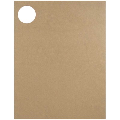 JAM Paper® Round Circle Label Sticker Seals, 1 2/3 inch diameter, Brown Kraft, 120/pack (3147612192)