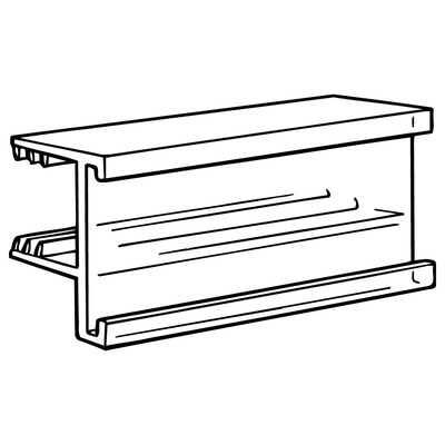 FFR Merchandising SuperGrip® Wood Shelf Display-Trak, 1-1/4H x 2-1/2L, 30/Pack (1813962700)