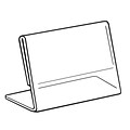 FFR Merchandising Acrylic Slantback Sign Holder, 8 1/2 W x 11 H, 4/Pack (2201588103)