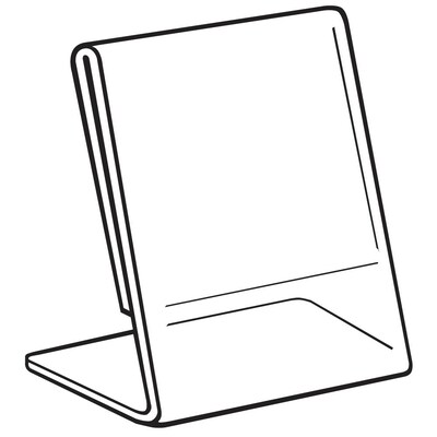FFR Merchandising Acrylic Slantback Sign Holder, 11 W x 14 H, 2/Pack (2201588104)