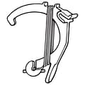 FFR Merch CGH Universal Plastic Ceiling Hook; 6 L, Clear Clip, Clear Cord, 100Pk (6400771602)