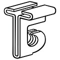 FFR Merchandising Aluminum Ceiling Hook, One-Piece, 50/Pack (6401420300)