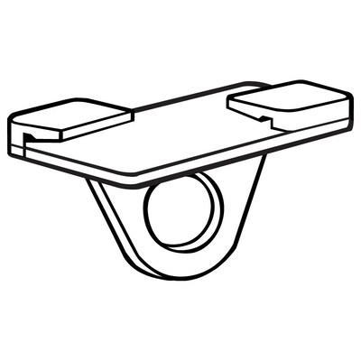 FFR Merchandising Sure-Twist® Ceiling Loop, Clear, 100/Pack (6406643203)
