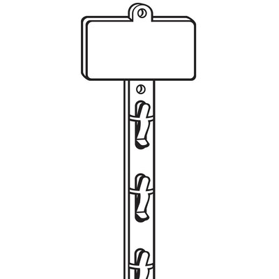 FFR Double-Duty 12-Station Strip w/Adhesive, 31 1/8Lx2.5Header, White, 25Pk (7002533706)