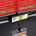 FFR Merchandising Metal Merchandising 12 Station Shelf-Top Strip, Black, 8/Pack (7003997216)