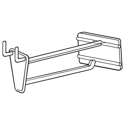 FFR Merchandising PHS Pegboard/Slatwall Hook with Scan Plate, 4 L, 50/Pack (7102985201)
