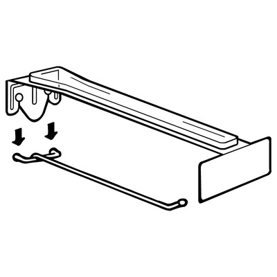 FFR Merchandising Hook Hiker™ Label Holder, Adhesive Label, 6-7 L, 100/Pack (7106414002)