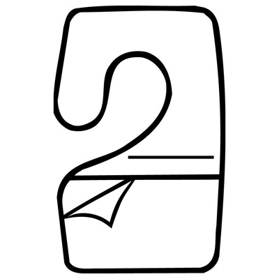 FFR Merchandising RFC-2814 Hang Tab Hook, Roll Form, 7/8 W x 1 3/8 H, 6000/Pack (7307576001)