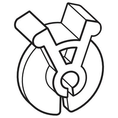FFR Merchandising ICU Squeeze Clip for Peg Hook, .162" - .207", White, 800/Pack (7907783301)