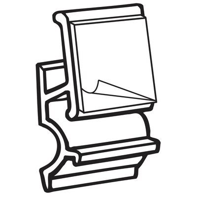 FFR Merchandising SHX83 Shelf Extender Clip with Adhesive, 60/Pack (8402281203)