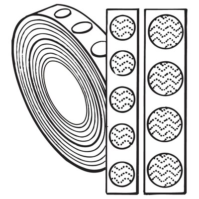 FFR Merchandising Loop Fasteners; Buttons, 7/8 Loop, White (8808018006)