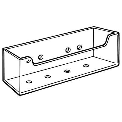 FFR Merchandising CB-94 Rigid Literature Box with Adhesive, 16/Pack (9308031202)