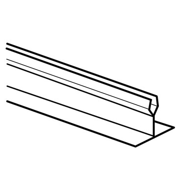 FFR Merchandising Straight "T" Dividers And Parsley, 2" H x 30" L, Black, Divider, 6Pk (9921016956)