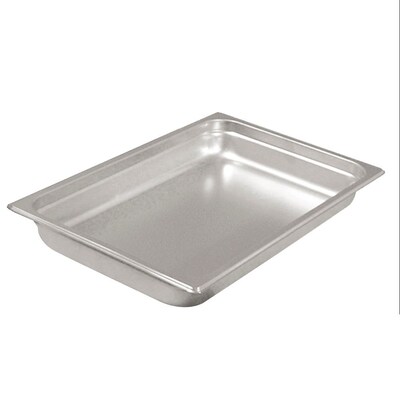 FFR Merchandising Stainless Steel Pans and Accessories; Full Pans, 8.3qt x 2 1/2D, 2/Pack (9922511510)