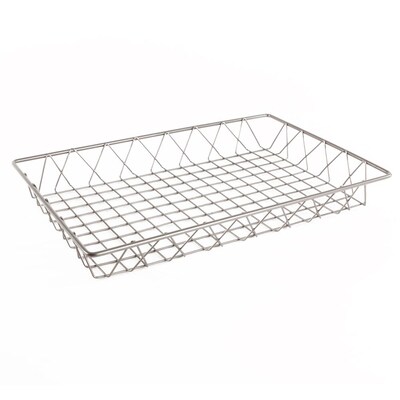 FFR Merchandising Wire Display Baskets and Trays; Smooth Gray, 12 W x 18 L x 2 H, 2/Pack (9922810918)