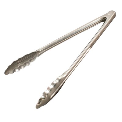 FFR Merchandising Stainless Steel Utility Tongs, 16 L, 4/Pack (9922910982)