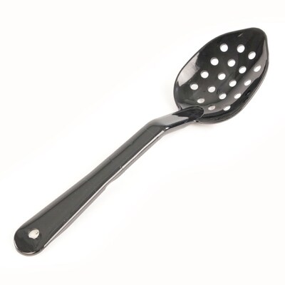 FFR Merchandising Serving Spoons; Carlisle, 15 L, Black, Perforated, 1.50oz, 4/Pack (9922915551)