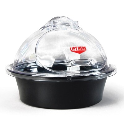 FFR Merch 3-Piece Sampling Units, Black Chill Tray/Clear Dome, 15 Self-Closing Door  (9923911590)