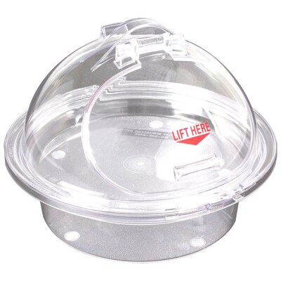 FFR Merchandising 3-Piece Sampling Units, Clear Chill Tray/Clear Dome, 10 Self-Closing (9923915222)