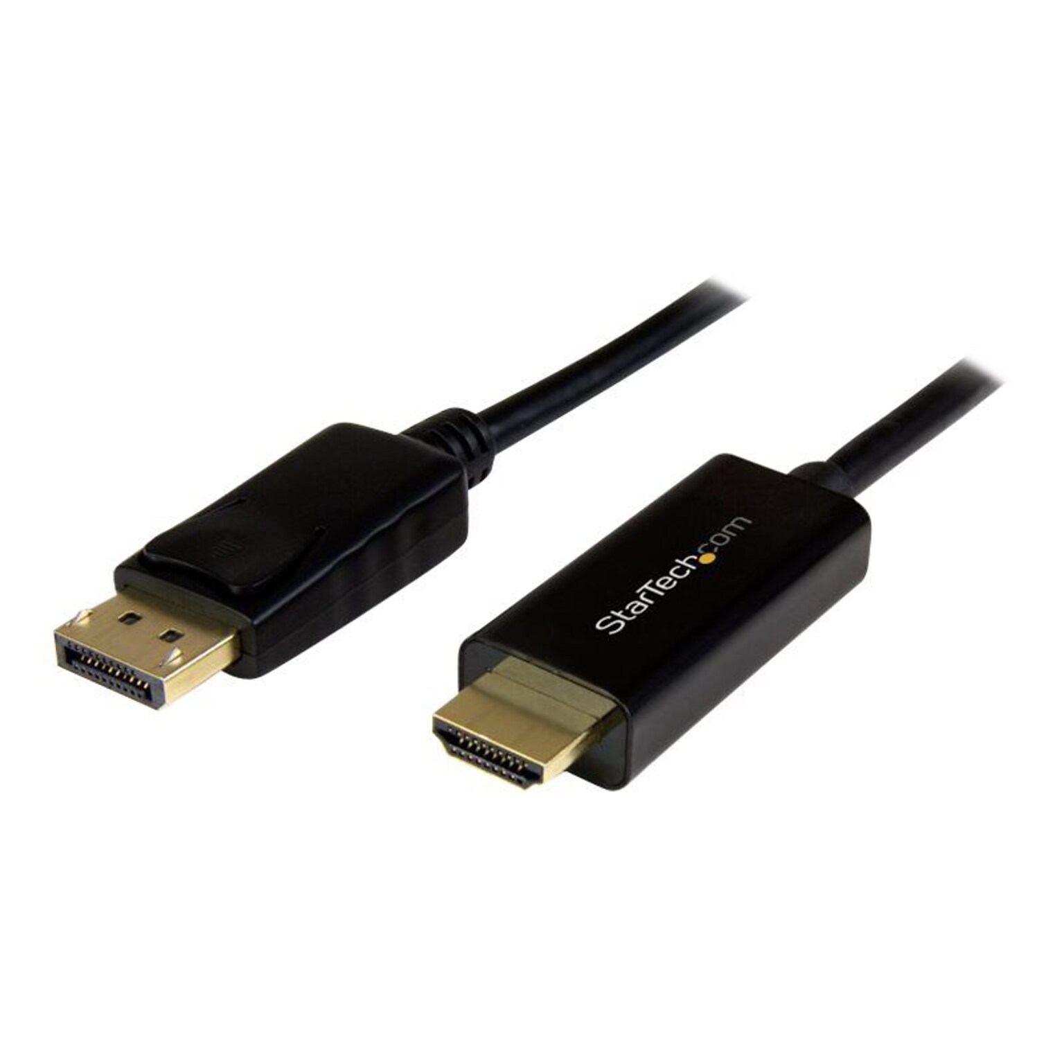 StarTech 6.56 DisplayPort to HDMI Passive Converter Cable, Black