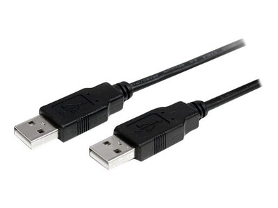 StarTech 6.6 USB 2.0 A Male to Male Cable, Black (USB2AA2M)