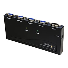 StarTech ST124PRO High Resolution VGA Video Splitter; 350 MHz, 4 Ports