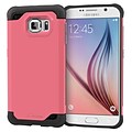 rOOCASE Exec Tough Slim Fit Armor Case Cover for Samsung Galaxy S6; Coral Pink (RC-SAM-S6-ET-PI)
