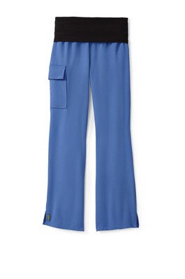 Medline Ocean Ave Ladies Yoga Elastic Waist Scrub Pant Ceil Blue