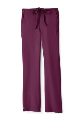 Medline Newport ave.™ Unisex Drawstring Scrub Pant, Wine, 2XST