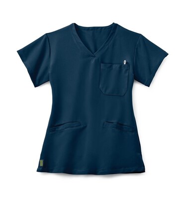 Medline Berkeley ave™ Ladies Scrub Top With Welt Pockets, Navy, Small