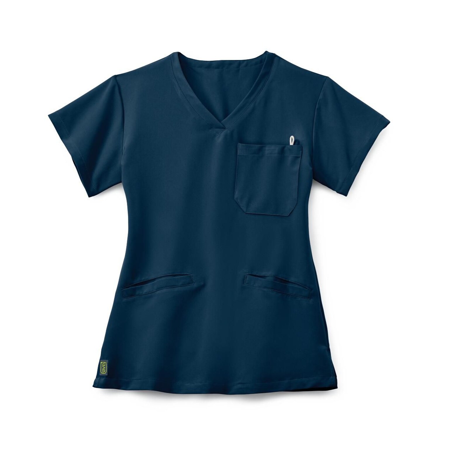 Medline Berkeley ave™ Ladies Scrub Top With Welt Pockets, Navy, Small