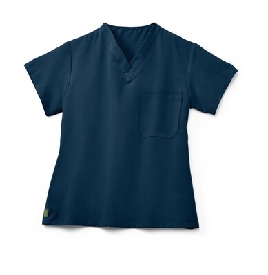 Medline Fifth ave.™ Unisex Scrub Top, Navy, Large