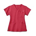 Medline Berkeley ave.™ Ladies Scrub Top With Welt Pockets, Pink, Small