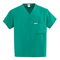 PerforMAX™ Unisex One-pocket Reversible Scrub Tops, Jade Green, Angelica Color-coding, Small
