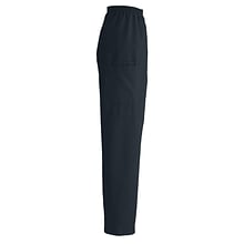 Medline ComfortEase Unisex Elastic Cargo Scrub Pants, Black, Medium, Medium Length
