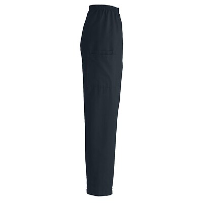 Medline ComfortEase Unisex Elastic Cargo Scrub Pants, Black, Large, Medium Length | Quill