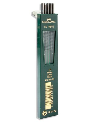 Faber-Castell TK 9400 Clutch Drawing 2B Pencil Leads, 10/Set, 3/Pack (98413-PK3)
