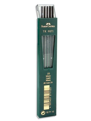 Faber-Castell TK 9400 Clutch Drawing Pencil Leads 2H pack of 10 [Pack of 3]
