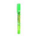 Yasutomo Hi-Glider Gel Stick Highlighters, Bullet Tip, Green, 15/Pack (00746-PK15)