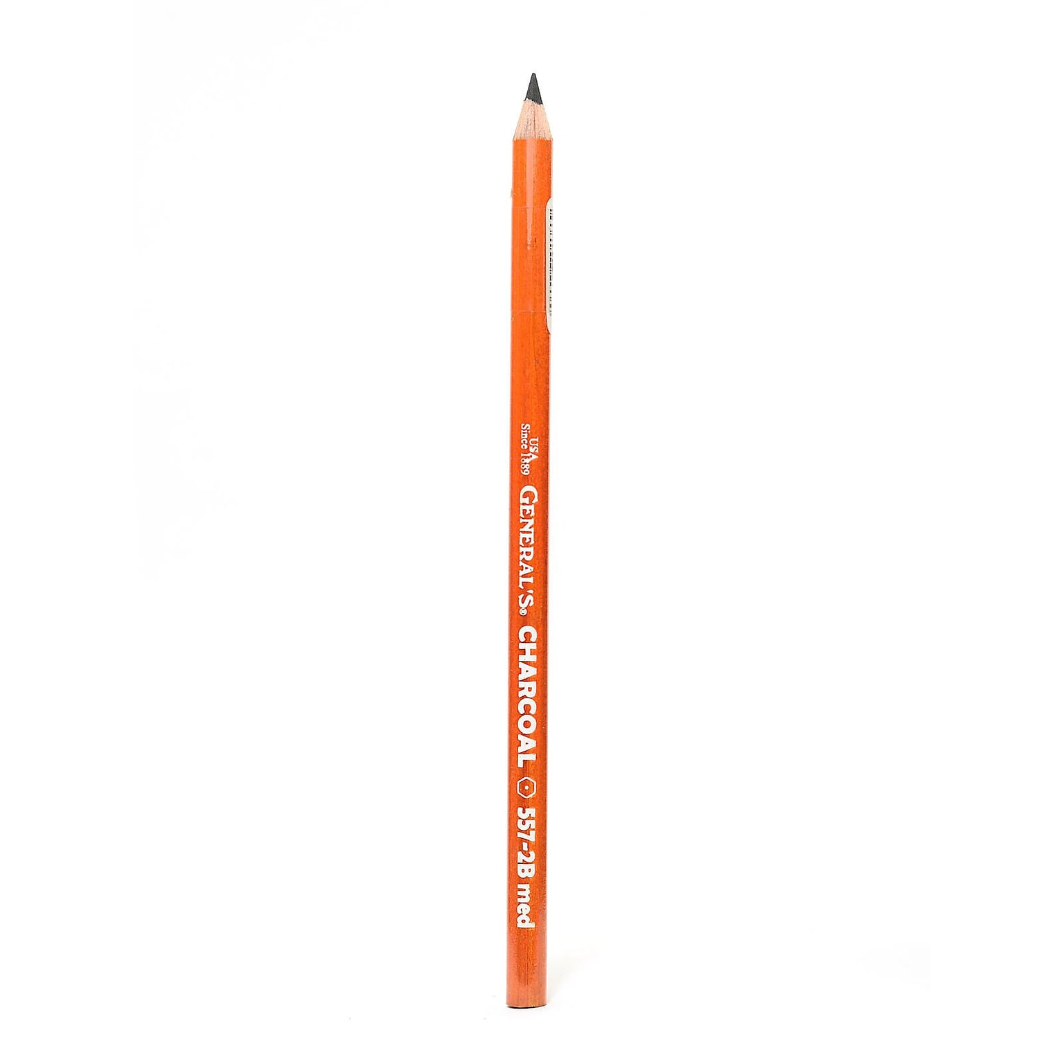 Generals 557 Medium Charcoal Pencil, Black, 12/Pack (33609-PK12)