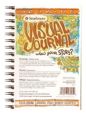 Strathmore 5.5 x 8 Spiral Bound Drawing Sketch Book, 42 Sheets/Book, 3/Pack (98462-PK3)