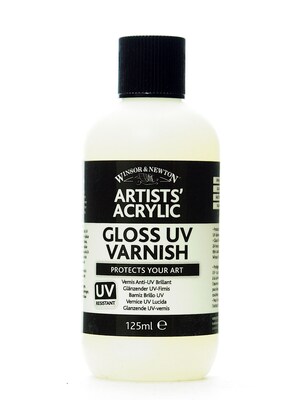 Winsor And Newton Artists Acrylic Uv Varnishes Gloss 125 Ml Bottle [Pack Of 2]