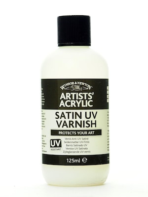 Winsor And Newton Artists Acrylic Uv Varnishes Satin 125 Ml Bottle [Pack Of 2]