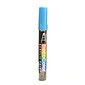 Marvy Uchida Decocolor Acrylic Paint Markers Metallic Blue Chisel Tip [Pack Of 6]